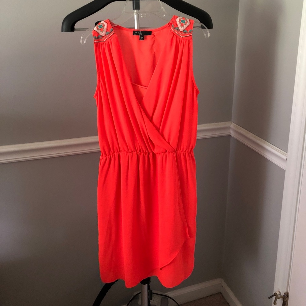 Wrap front style dress Sz S